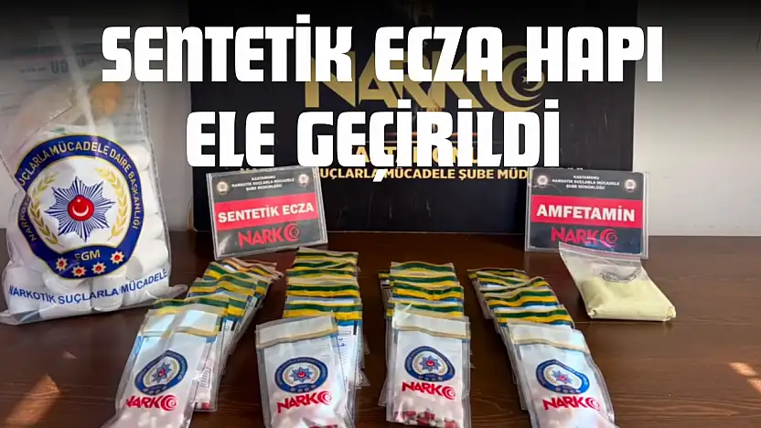 Çok Sayıda Sentetik Ecza Hapı Ele Geçirildi