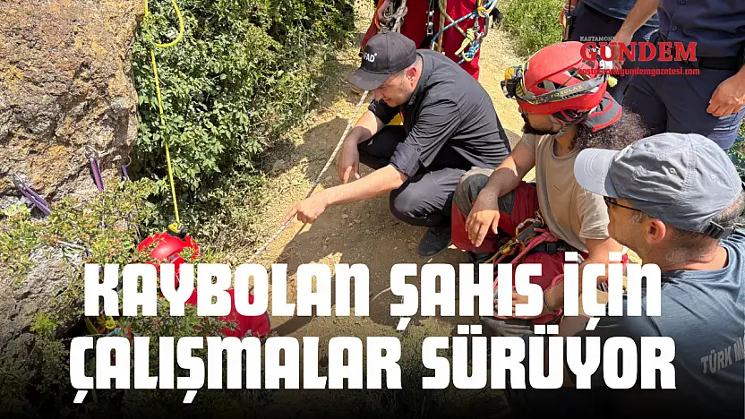 Define Ararken Kaybolan Şahıs İçin Çalışmalar Sürüyor