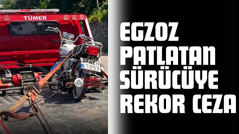 Egzoz Patlatarak Çevreyi Rahatsız Etti, 253 Bin Lira Ceza Yedi