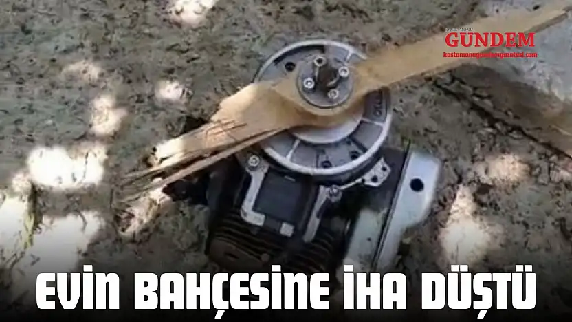 Evin Bahçesine İHA Düştü