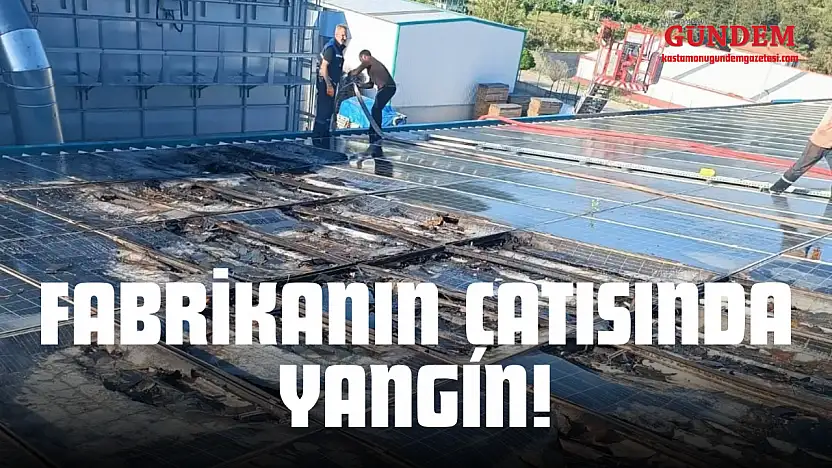 Fabrikanın Çatısında Çıkan Yangın Söndürüldü