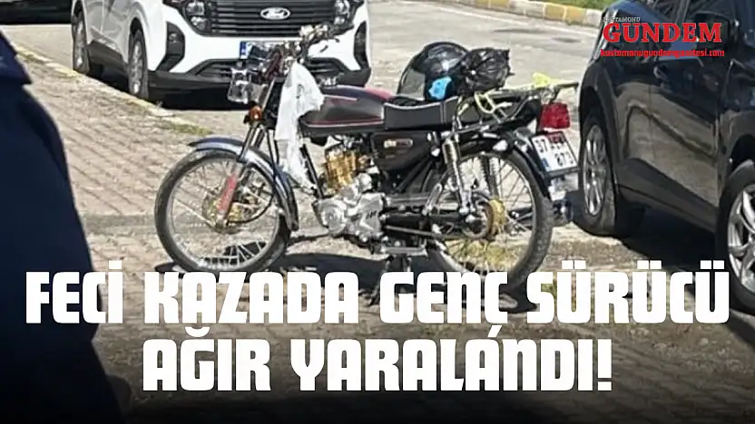 Feci Kazada Genç Sürücü Ağır Yaralandı!