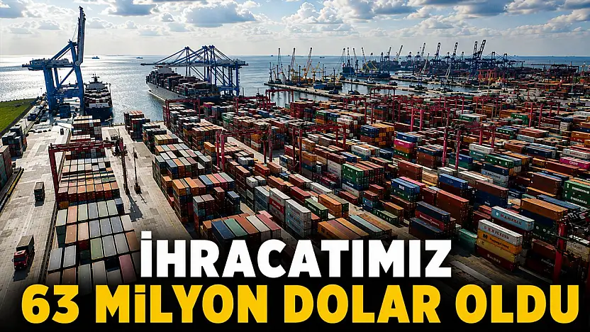İhracatımız 63 Milyon Dolar Oldu