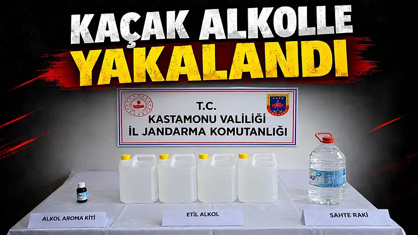 Kaçak Alkolle Yakalandı