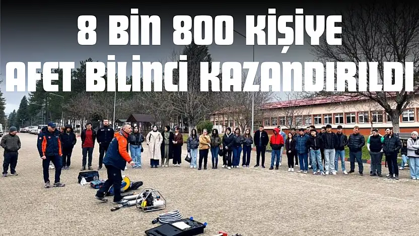 Kastamonu'da 4 Ayda 8 Bin 800 Kişiye Afet Bilinci Kazandırıldı