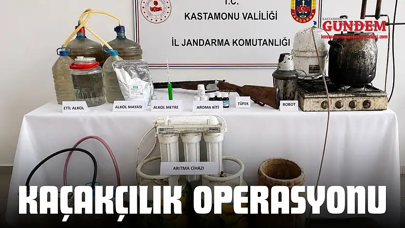Kastamonu'da Kaçakçılık Operasyonu