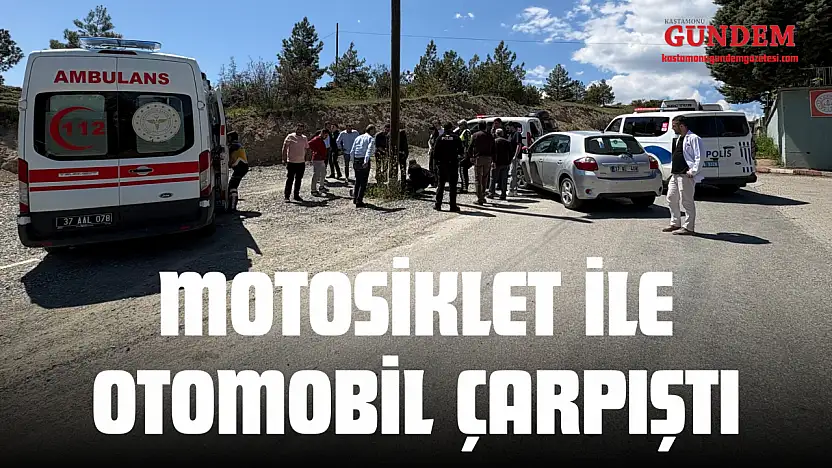 Kastamonu'da Motosiklet İle Otomobil Çarpıştı: 2 Yaralı