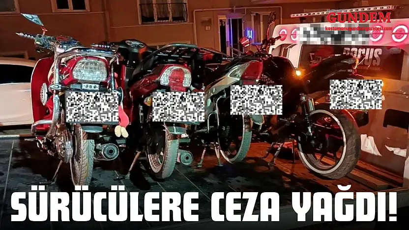 Kastamonu'da Sürücülere Ceza Yağdı!