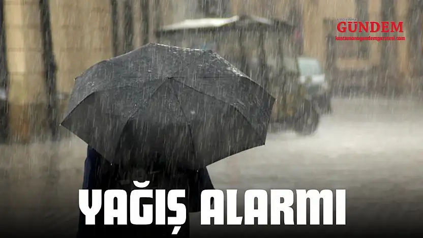 Kastamonu'da Yağış Alarmı
