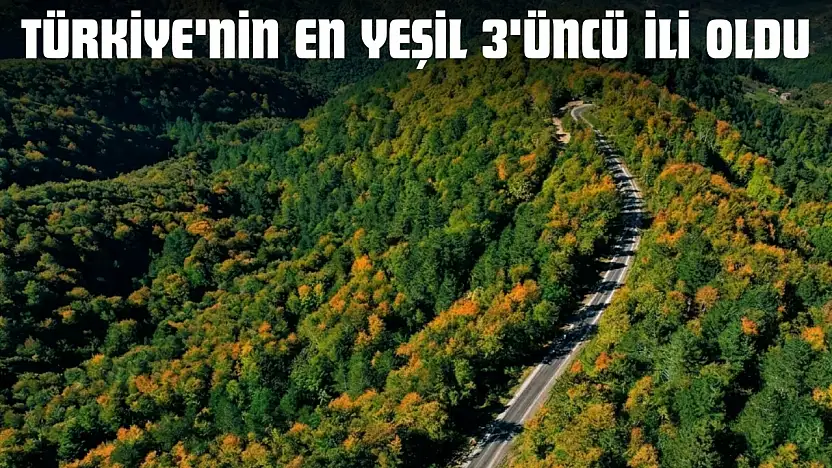 Kastamonu, Türkiye'nin En Yeşil 3'üncü İli Oldu