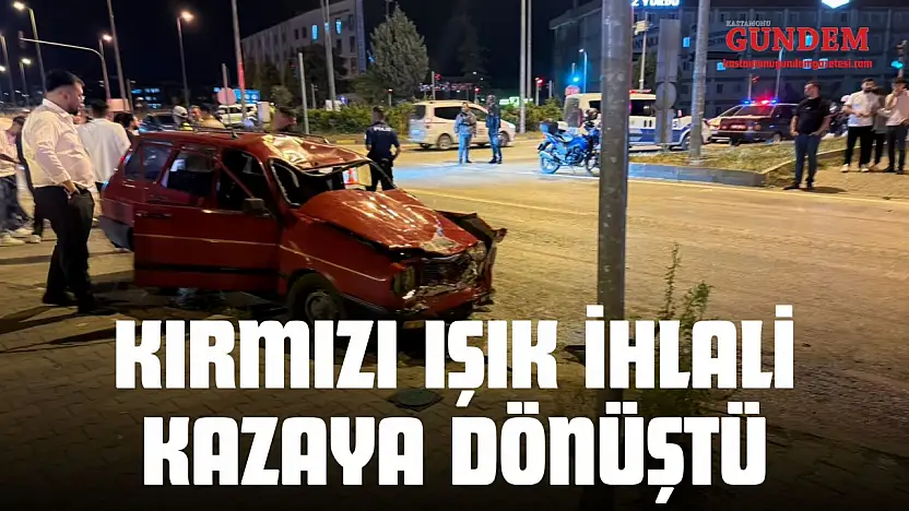 Kırmızı Işık İhlali Kazaya Dönüştü: Genç Sürücü Ağır Yaralı