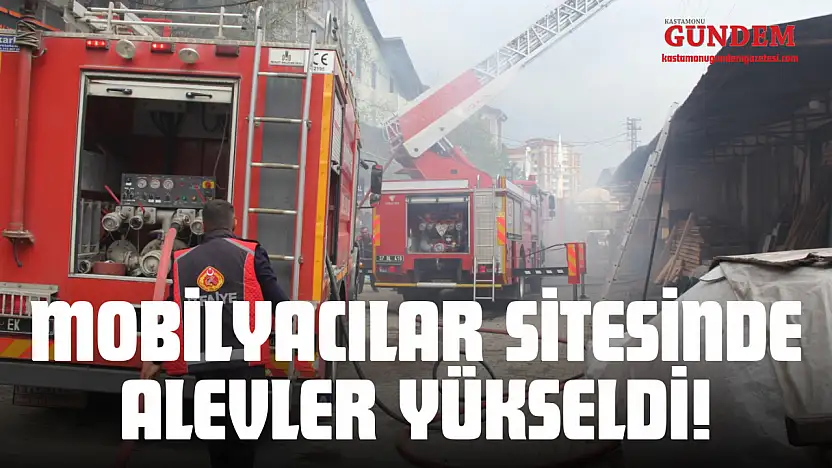 Mobilyacılar Sitesinde Alevler Yükseldi!