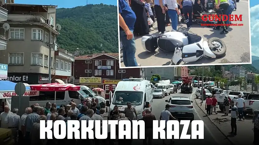 Motosikletin Çarptığı Kadın Yaralandı