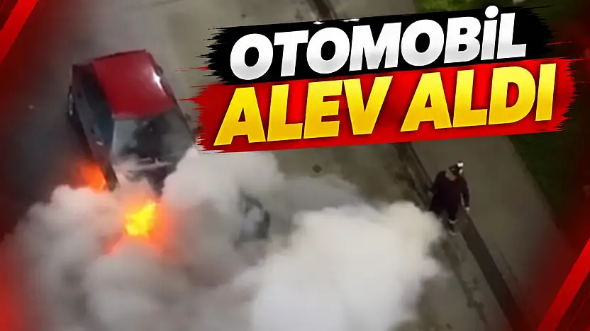 Otomobil Alev Aldı