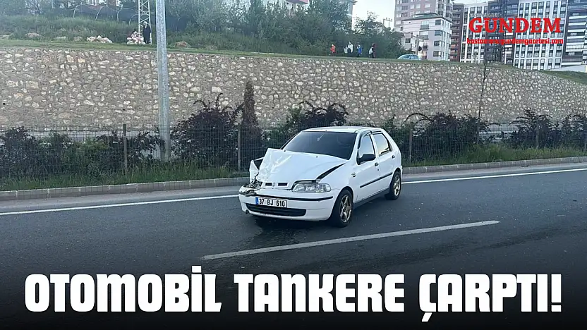 Otomobil Tankere Çarptı!