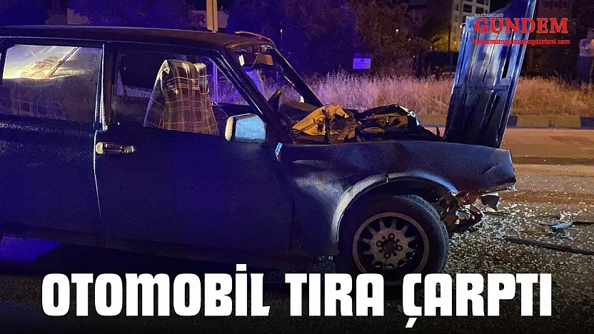 Otomobil Tıra Çarptı: 5 Yaralı