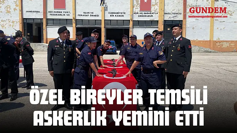 Özel Bireyler Temsili Askerlik Yemini Etti