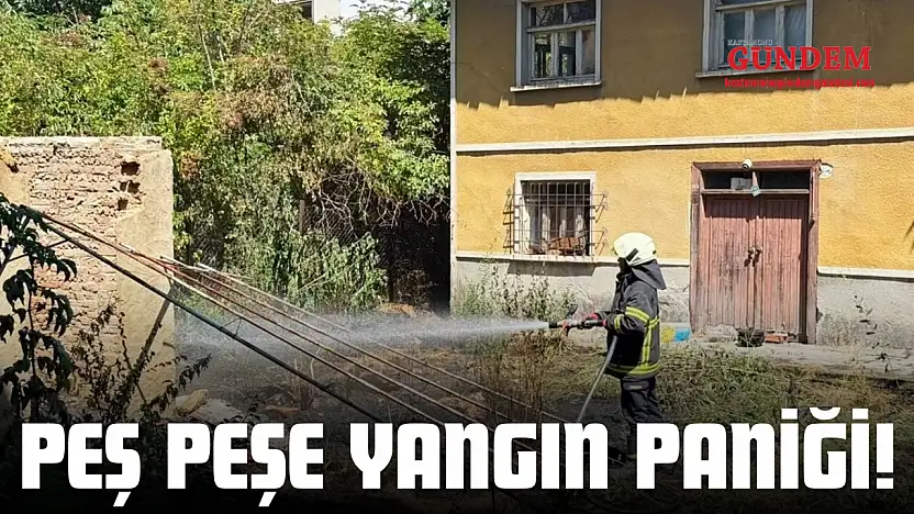 Peş Peşe Yangın Paniği!