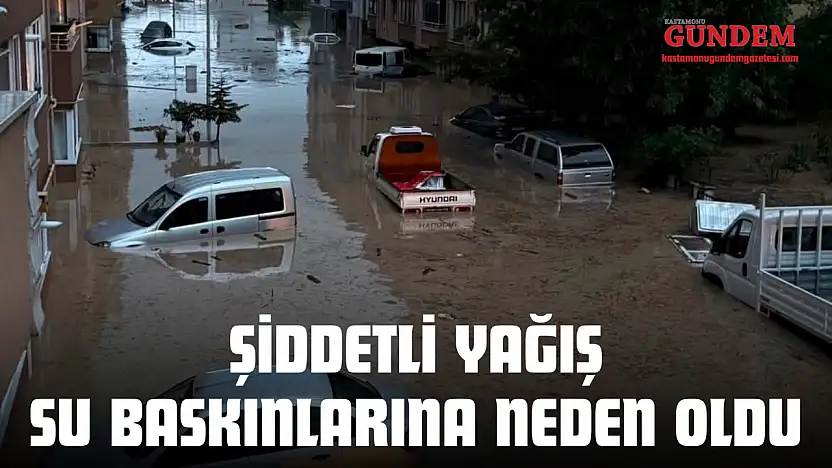 Şiddetli Yağış Su Baskınlarına Neden Oldu, Ekipler Harekete Geçti