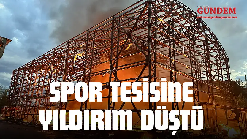 Spor Tesisine Yıldırım Düştü