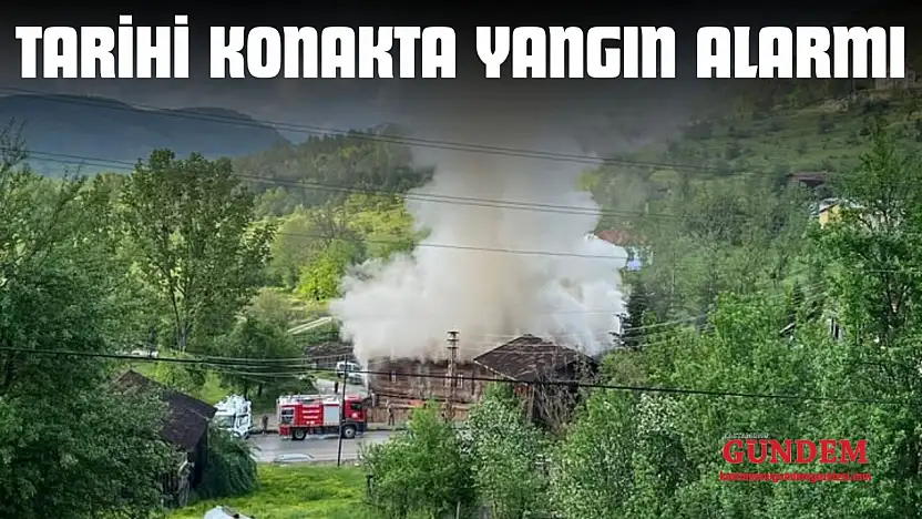 Tarihi Konakta Yangın Alarmı