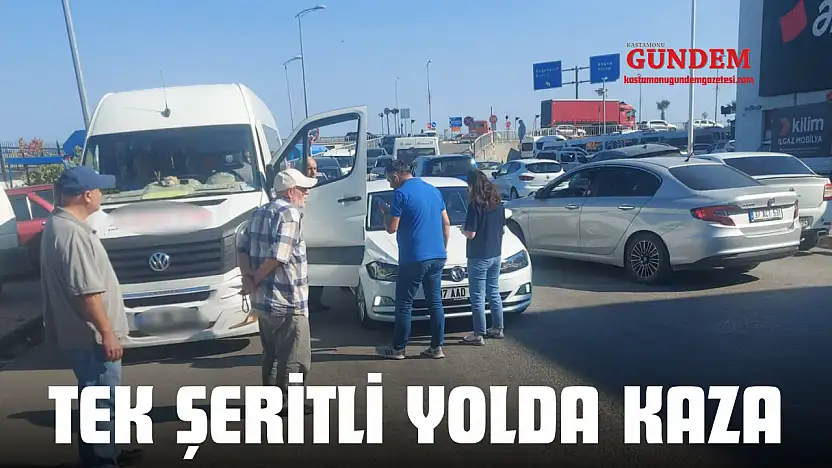 Tek Şeritli Yolda Kaza