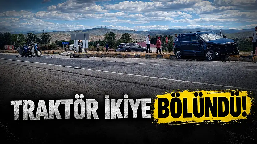 Traktör İkiye Bölündü!