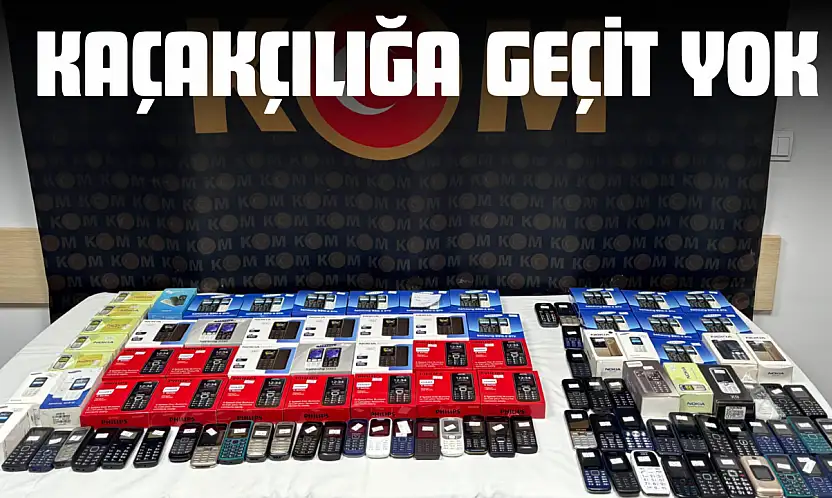 102 Adet Gümrük Kaçağı Cep Telefonu Ele Geçirildi