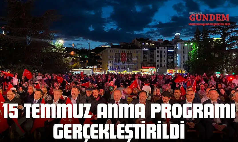 15 Temmuz Anma Programı Cumhuriyet Meydanı'nda Gerçekleştirildi