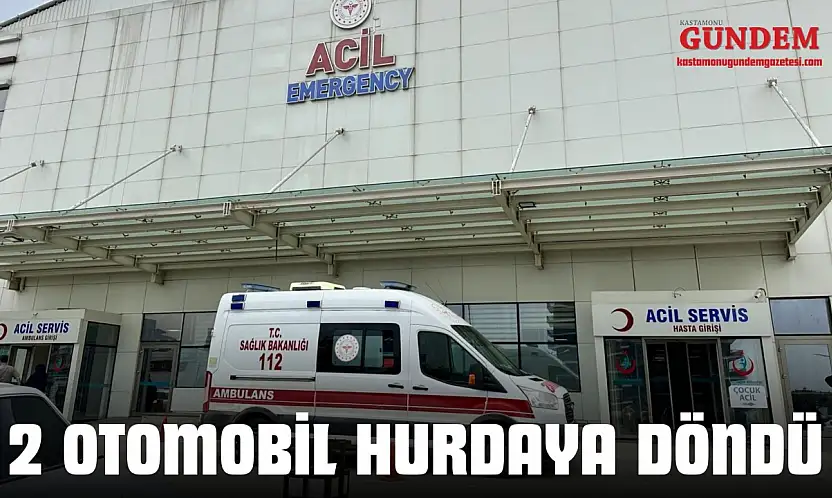 2 Otomobil Hurdaya Döndü, Yaralılar Var!