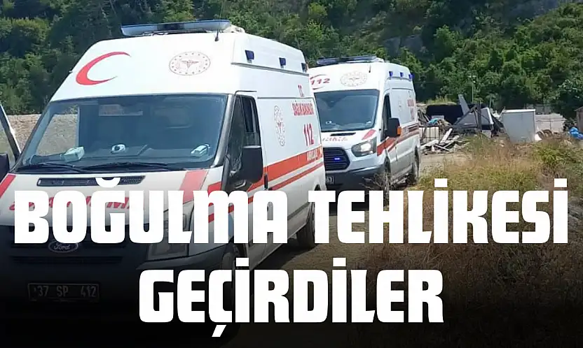3 Kişi Boğulma Tehlikesi Geçirdi