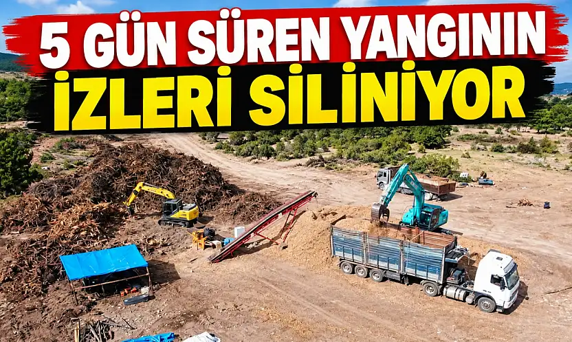 5 Gün Süren Yangının İzleri Siliniyor