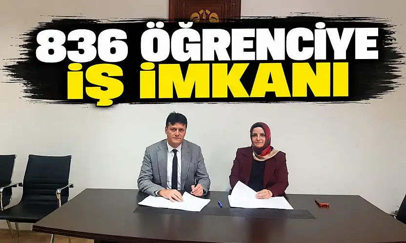836 Öğrenciye İş İmkanı