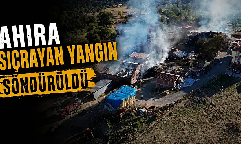 Ahıra Sıçrayan Yangın Söndürüldü