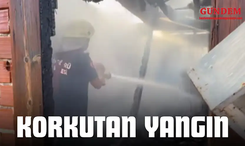 İki Katlı Ahşap Binada Yangın!