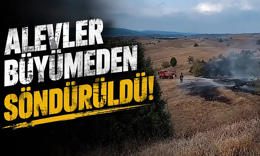 Alevler Büyümeden Söndürüldü!
