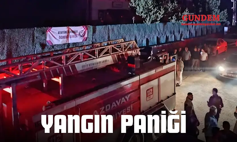 Apartmanda Yangın Paniği