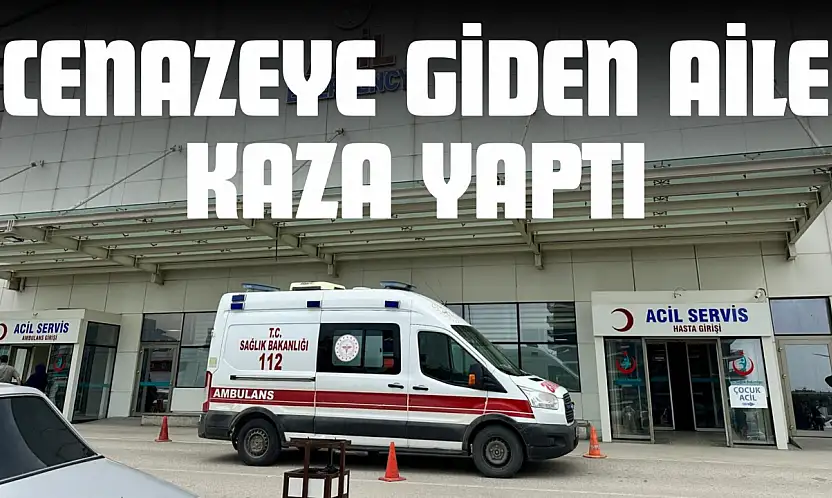 Cenazeye Giden Aile Kaza Yaptı
