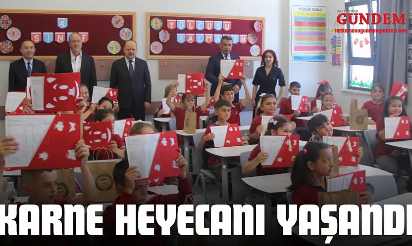 Ceritoğlu İlkokulu'nda Karne Heyecanı Yaşandı