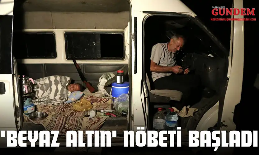 Çiftçilerin 'Beyaz Altın' Nöbeti Başladı