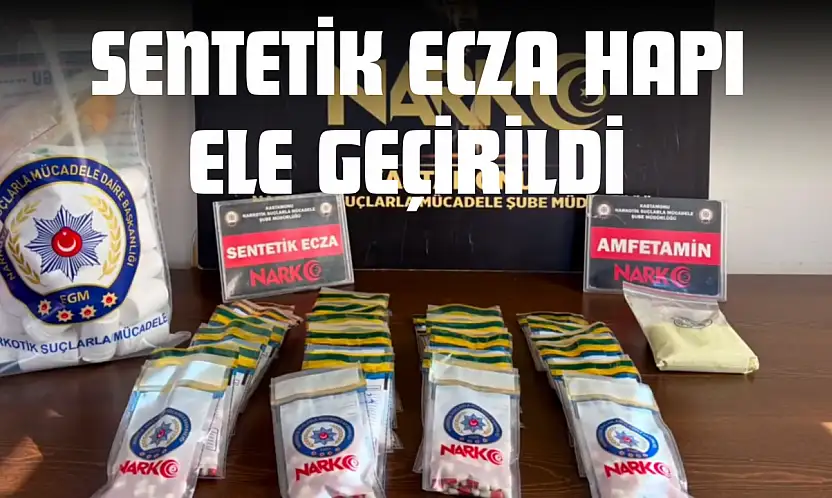 Çok Sayıda Sentetik Ecza Hapı Ele Geçirildi