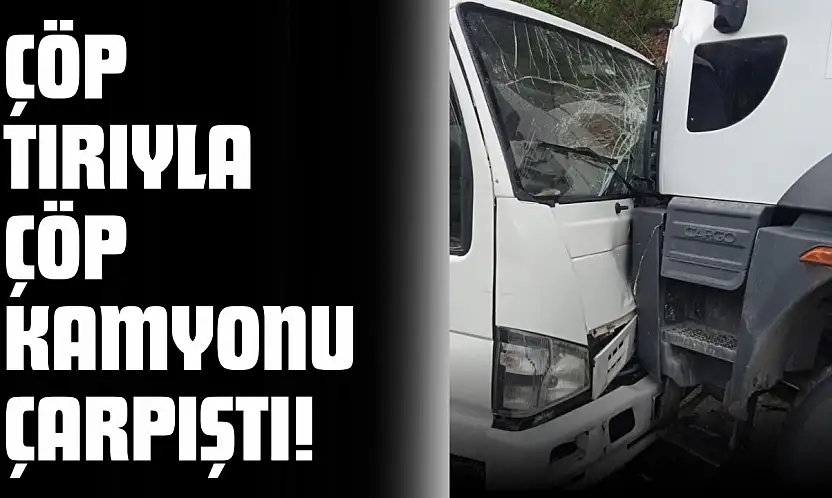 Çöp Tırıyla Çöp Kamyonu Çarpıştı!