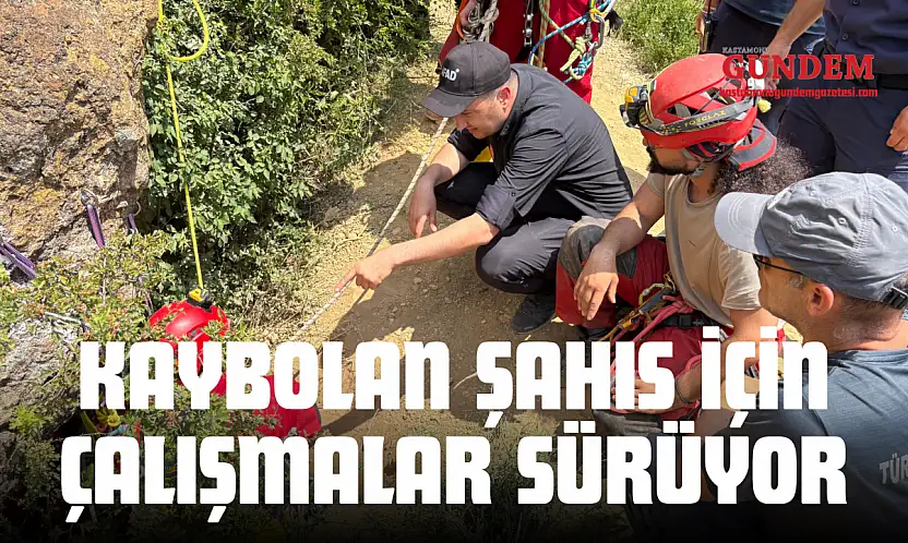 Define Ararken Kaybolan Şahıs İçin Çalışmalar Sürüyor