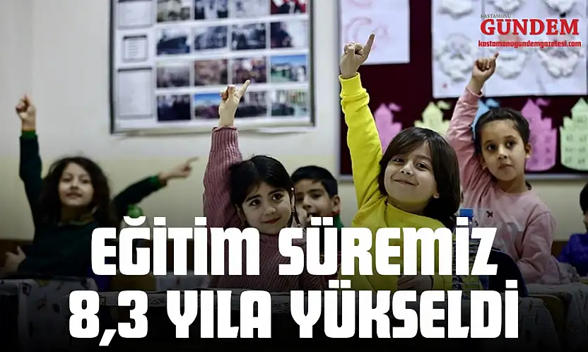 Eğitim Süremiz 8,3 Yıla Yükseldi