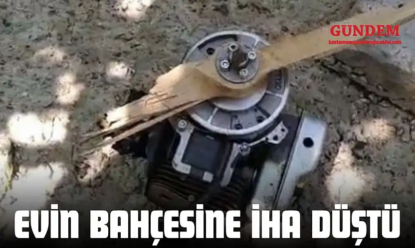 Evin Bahçesine İHA Düştü