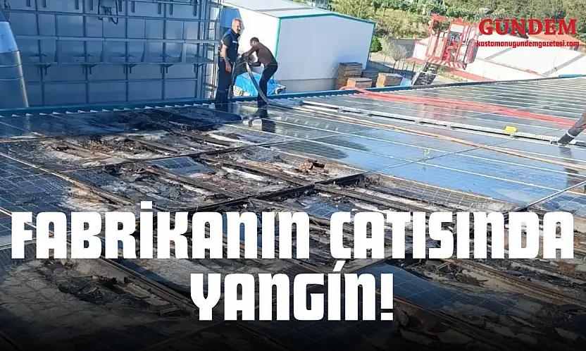Fabrikanın Çatısında Çıkan Yangın Söndürüldü