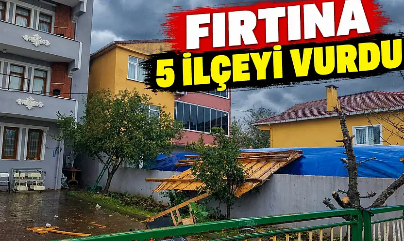 Fırtına 5 İlçeyi Vurdu