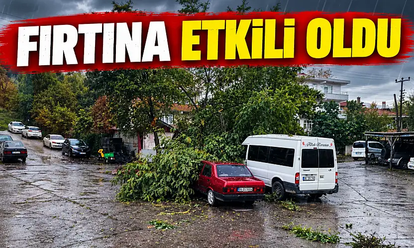 Fırtına Çatıları Uçurdu, Ağaçları Devirdi
