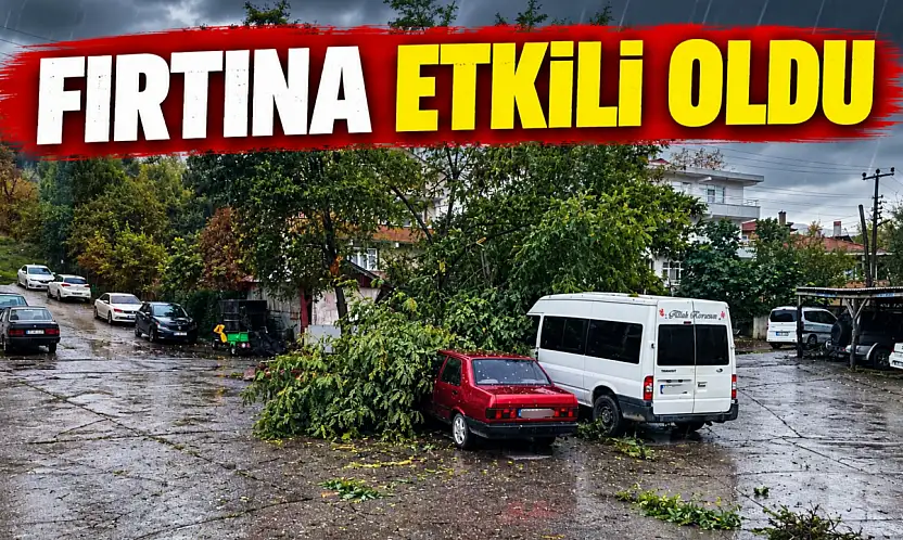 Fırtına Çatıları Uçurdu, Ağaçları Devirdi