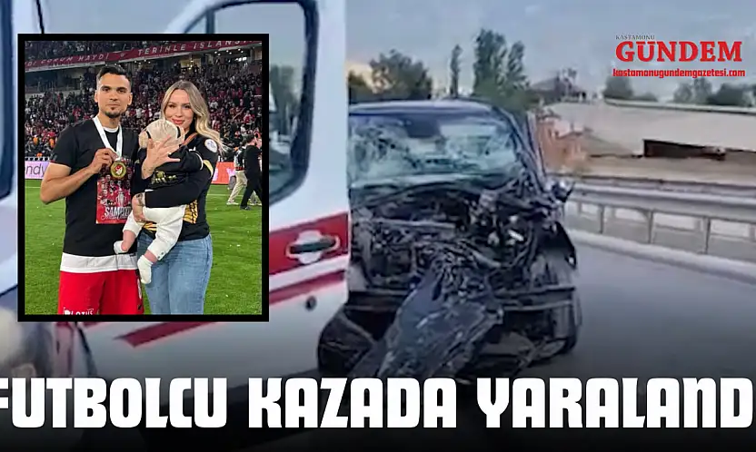 Futbolcu Trafik Kazasında Yaralandı